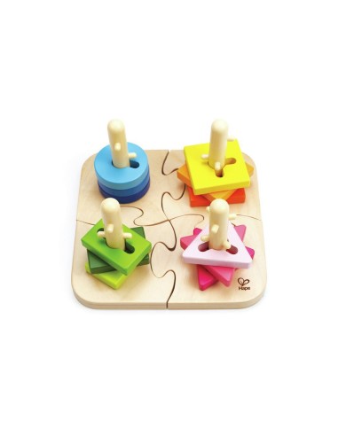 Puzzle creativo clavijas. Hape