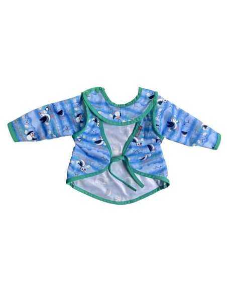 Babero XL, Blue Puffin. Pop in (6-18meses)