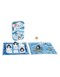 Juego 2 en 1: Tres en rayas/Serpientes y escaleras. Hape