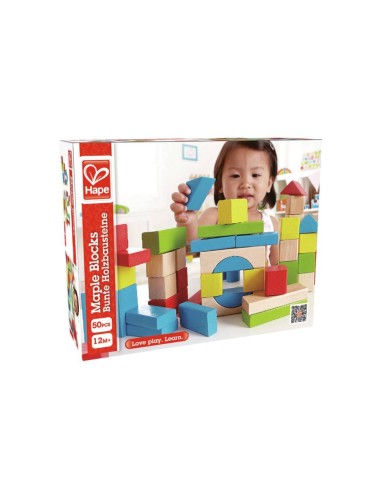 Bloques de madera (50 piezas). Hape