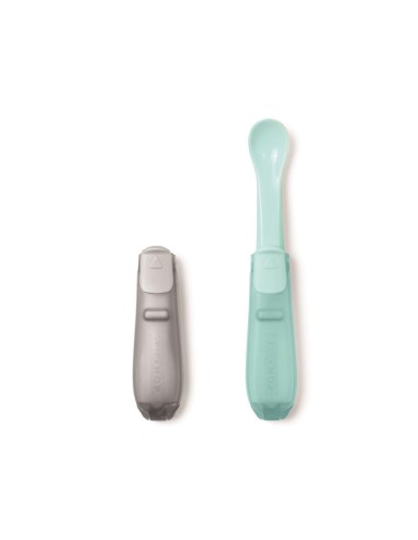 Cuchara de viaje plegable, Gris/azul. Skip hop