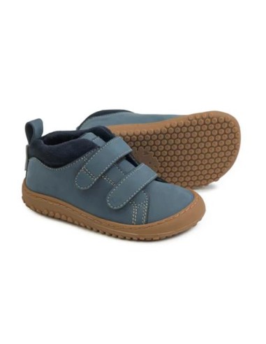 Liria Rocker azul, microfibra. Zapato feroz. AW23.