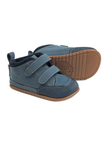 Liria azul, microfibra. Zapato feroz. AW23.