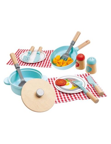 Juego de cocinar y servir. hape