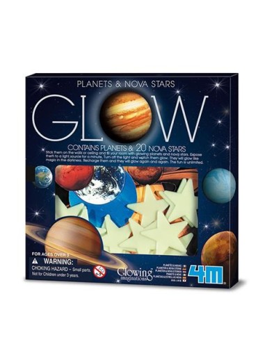 Super Nova brillante y planetas de papel. 4m