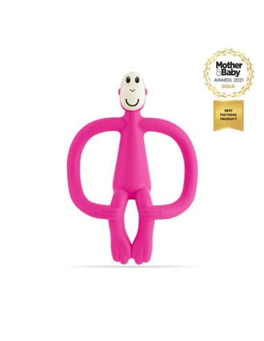 Mordedor Matchstick monkey rosa.