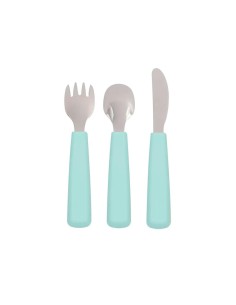 Set 3 cubiertos Feedie menta. We Might be tiny.