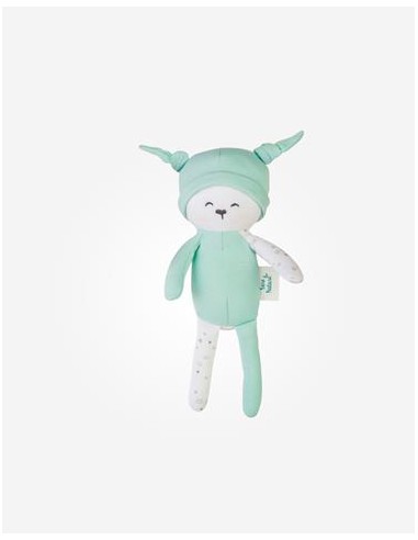 Peluche organic friend, mint. Saro
