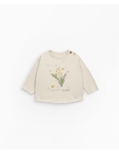 Camiseta manga larga, estampado Maiz. Play up.