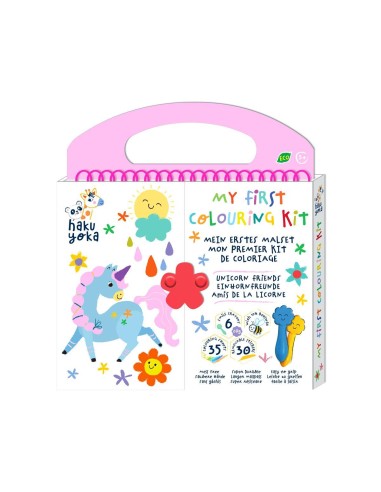Mi primer kit para colorear, amigos de los unicornios. Haku Yoka