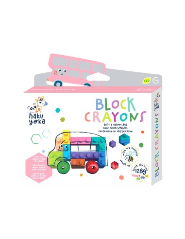 Crayones en bloque, autobús. Haku Yoka