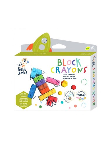 Crayones en bloque, cohete. Haku Yoka