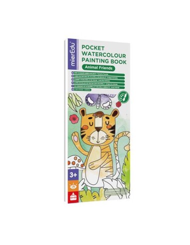 Libro de acuarelas de bolsillo, Amigos animales. Mieredu