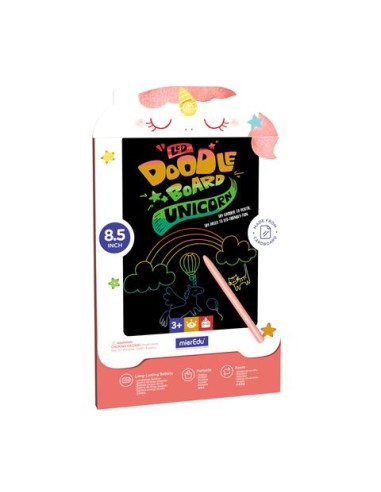 Pizarra de dibujo y escritura LCD, unicornio. Mieredu