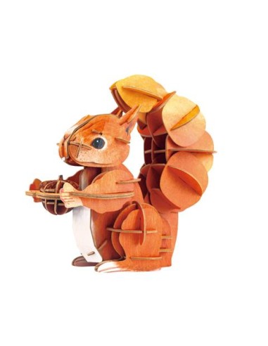 Mini puzzle 3D Ardilla. Mieredu