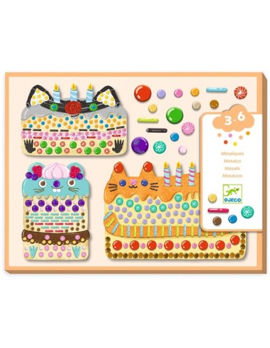 Mosaicos tartas y golosinas. Djeco