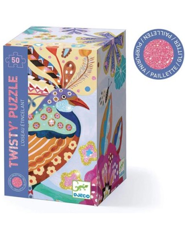 Twisty Puzzle, Pájaro resplandeciente. Djeco