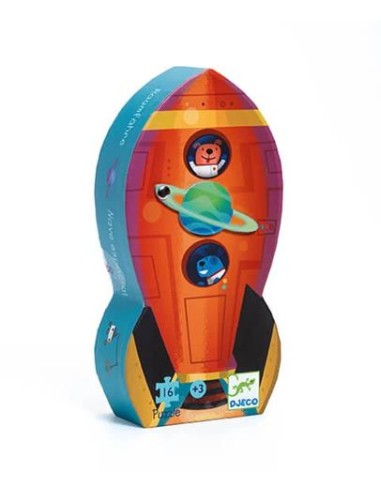Puzzle silueta, Nave espacial. Djeco