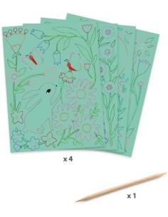 Cuadro para rascar, encuentros. Djeco 2