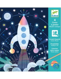 Cuadro para rascar, Misión cosmos. Djeco