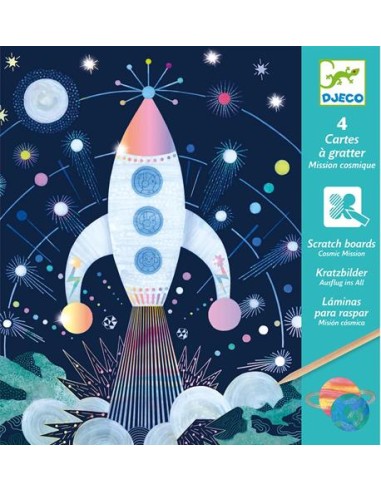 Cuadro para rascar, Misión cosmos. Djeco
