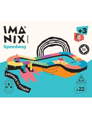 Imanix pista 22 piezas. Braintoys
