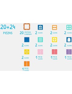 Imanix Cool windows 20 pzas. Braintoys. 2