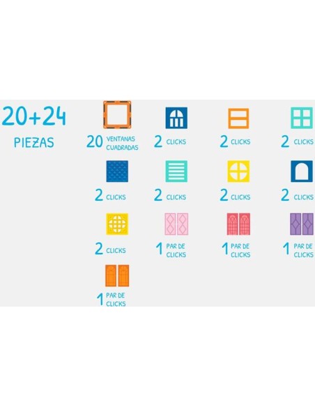 Imanix Cool windows 20 pzas. Braintoys.