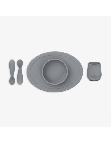 Set de primeros alimentos, gris oscuro. EZPZ