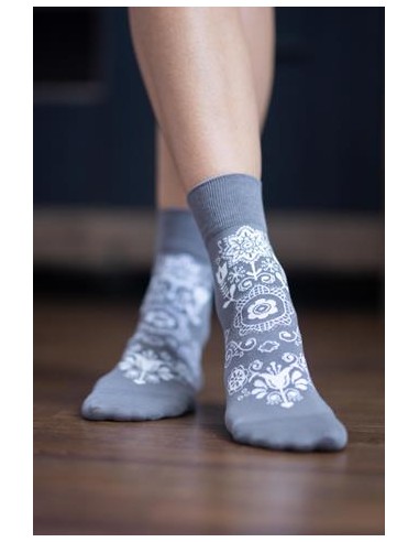Calcetines barefoot, folk grises(43-46). Be lenka.