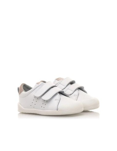 Zapato napa blanco serraje nude. Mustang free.