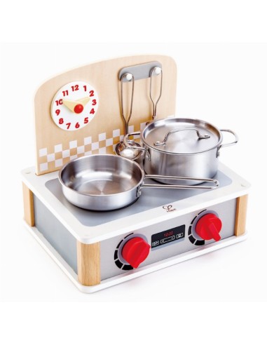 Set de cocina y grill para cocinitas. Hape