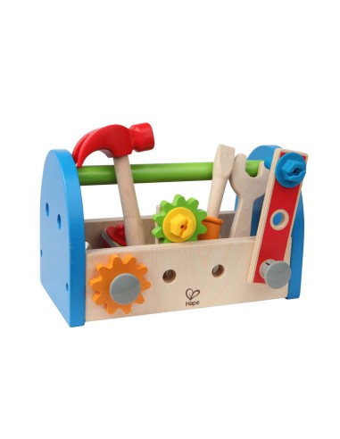 Caja de herramientas madera. Hape