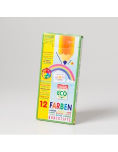 Lápices de colores naturales, mina de 2 mm, europ. Tilo - 12 colores. ökoNORM