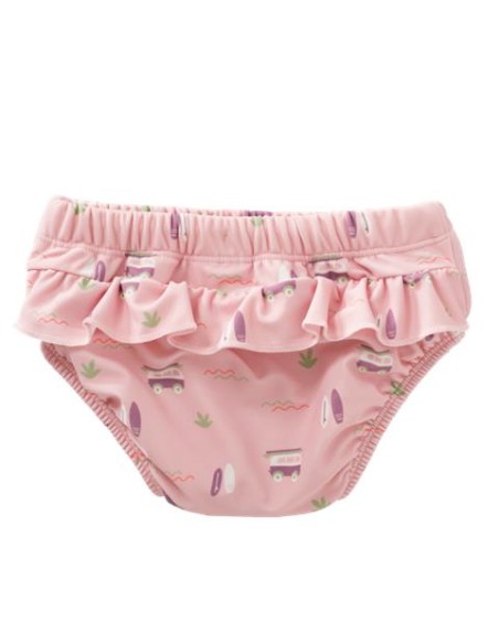 Bañador pañal Surf rosa. Fresk