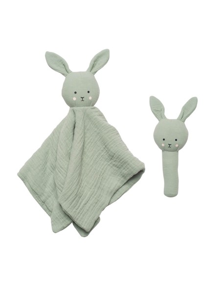 Cajita Regalo bebé, bunny verde, Jabadabado