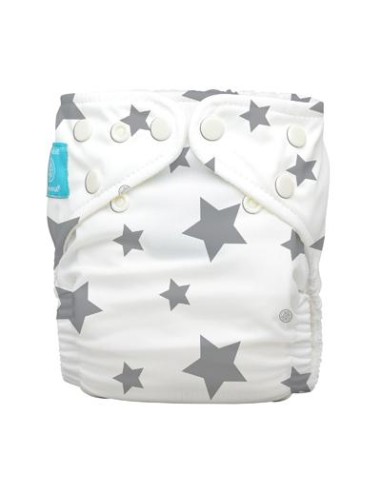 Pañal Talla Única Rellenable Little Star Gris