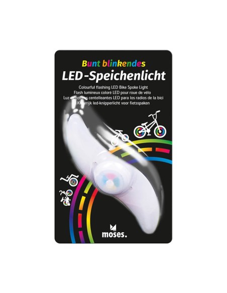 Luz radios bicicleta, Moses