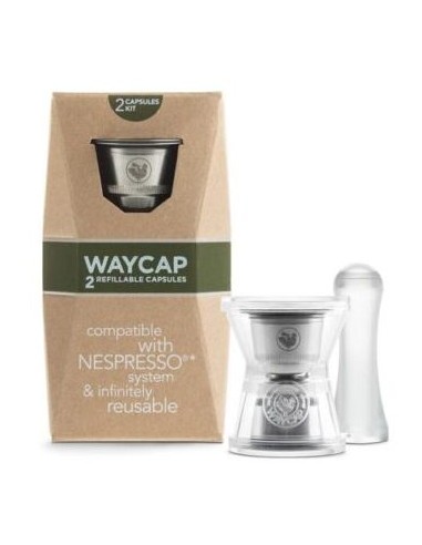 2 Cápsulas de café reutilizable para Nespresso. Waycap