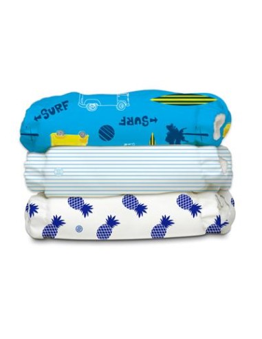 Pack 3 Pañales Talla Única Rellenable Surf Rider. Charlie Banana