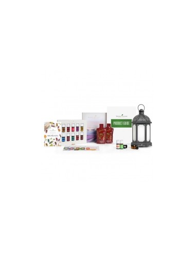 Kit de inicio de lujo con CHARCOAL LANTERN gris. Young living