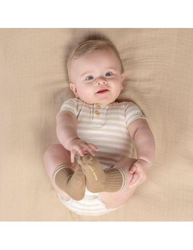 Body manga corta Rayas arena. Little...